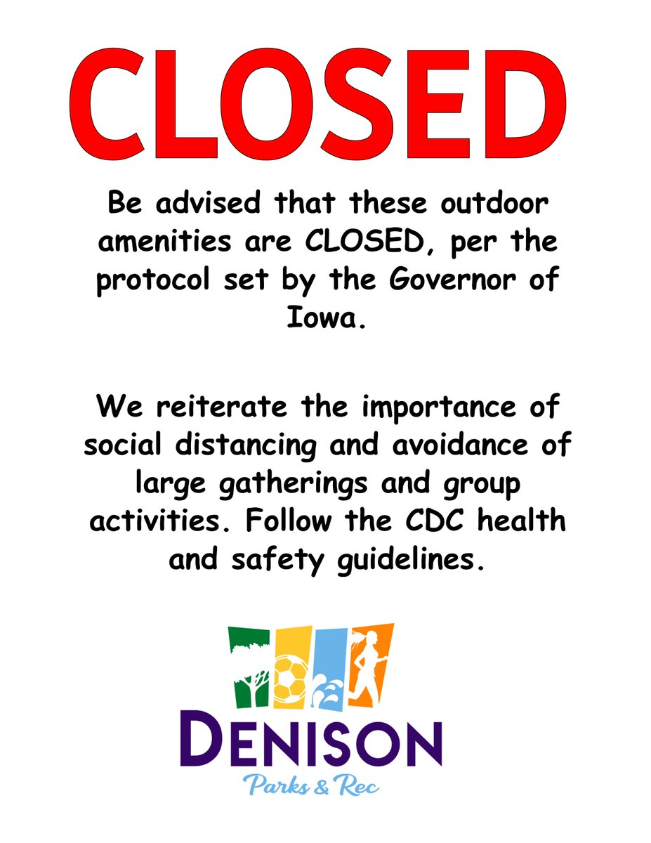 Denison,IA Parks & Rec tweet media