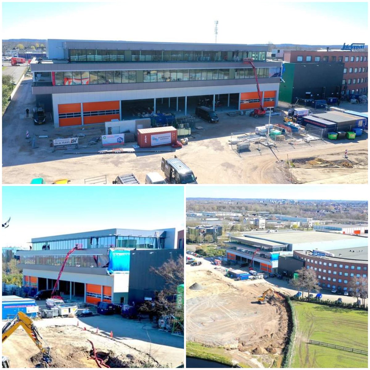 DBLLunterenBV's tweet photo. 4 april 2020 - stand nieuwbouw bedrijfspand voor onze opdrachtgever @j_heebink. op bedrijventerrein langs de A12 te @gemVeenendaal. https://t.co/SLAXurhSPY