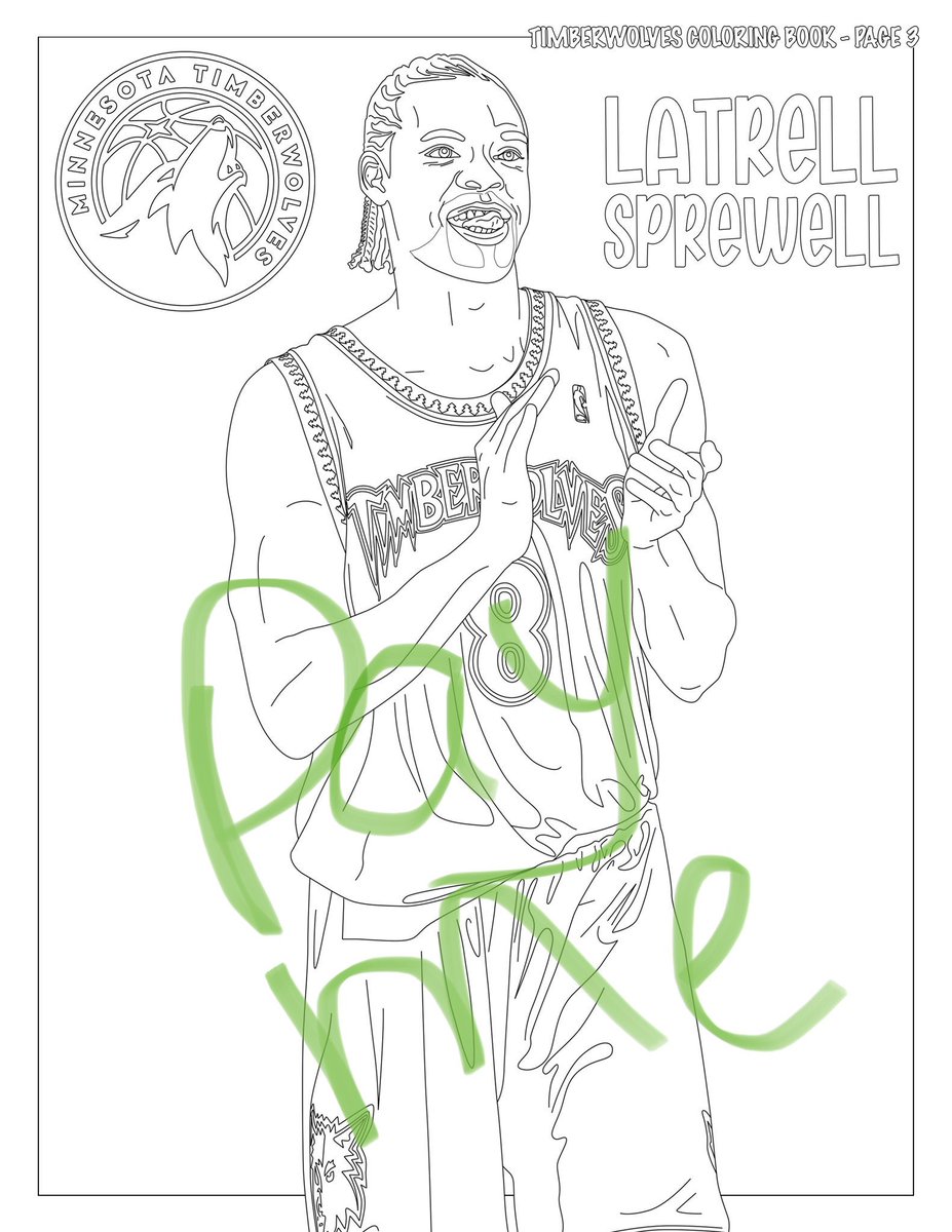 Minnesota Timberwolves Coloring Pages