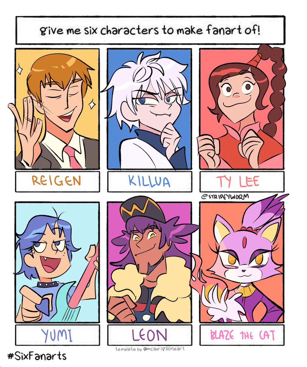 thanks for all the characters guys!! i only did a few but these were super fun!