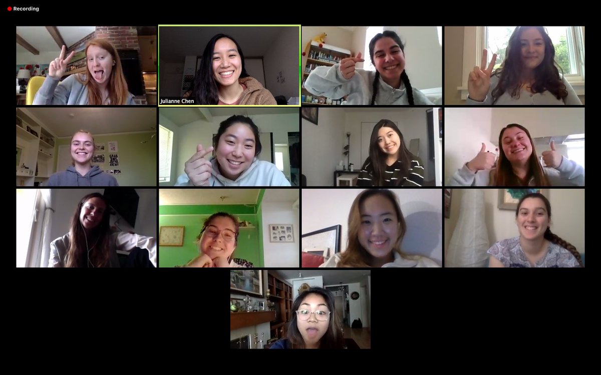 Zoomin’ with the gals to keep us all sane 🥴
We miss each other like CRAZY so we’re making sure to stay connected and make the most of our quarter together! 🥰💘
#zoomuniversity