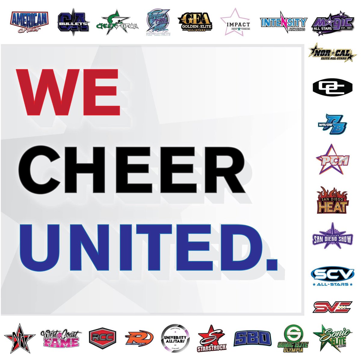 CheerForceCA's tweet image. Today is a new day, and we will come out of this together 💚🖤