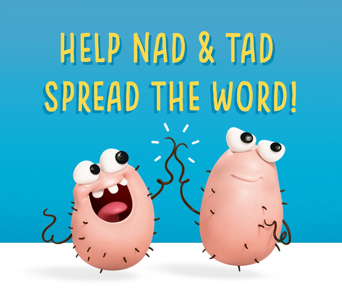 TCancer's tweet image. Remember our best friends #NadandTad?  They are back this #TesticularCancerAwarenessMonth to help raise education and awareness!  Check the duo out at NadandTad.com #TCAM #TesticularCancer