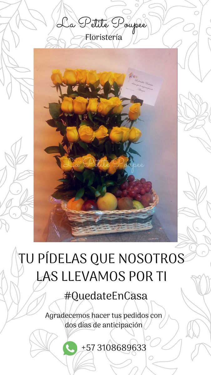 Amigos, con mi familia tenemos una floristería y por la cuarentena no hemos podido operar con normalidad, aún así seguimos despachando pedidos desde casa a cualquier parte de Bogotá. 

Les agradezco si me ayudan a difundir esta información, picos pues. 

#QuedateEnCasa