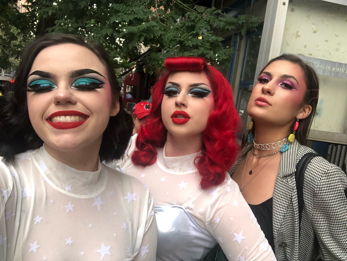 Absolutelypdcst's tweet photo. from our first Nightgowns in July 2017 to the last for the show taping (now available on @Quibi 💓 ) can’t  wait for the rest of the world to love this show the way we do and we’re SO proud of the entire cast ✨ https://t.co/rgZWQCpmbh