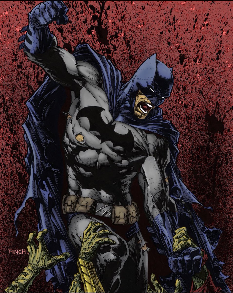 TartanNinjaArt's tweet photo. Tried my hand earlier this year at #coloring #batman by #davefinch my only hope is I brought justice to piece. https://t.co/WVxCCzSZYM