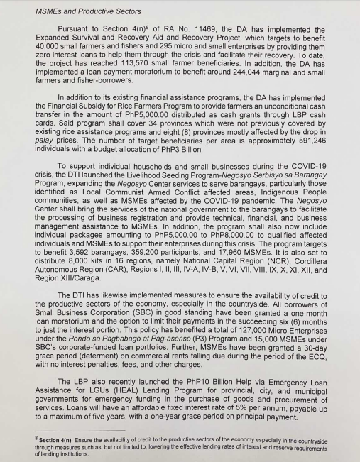 READ: Malacañang releases President Rodrigo Duterte's second weekly report to Congress on his special powers.  http://www.cnn.ph  (2/6)