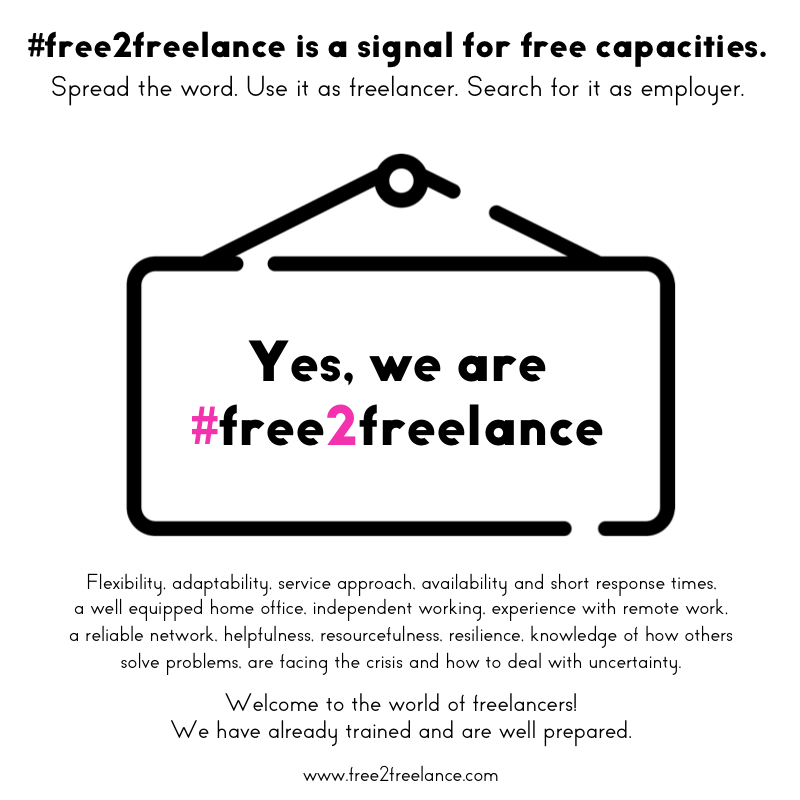 ClaudiaWulf's tweet photo. #free2freelance A HASHTAG INITIATIVE FOR FREELANCERS LOOKING FOR PROJECTS https://t.co/E90kgi7GRP https://t.co/XUlzisGh6L