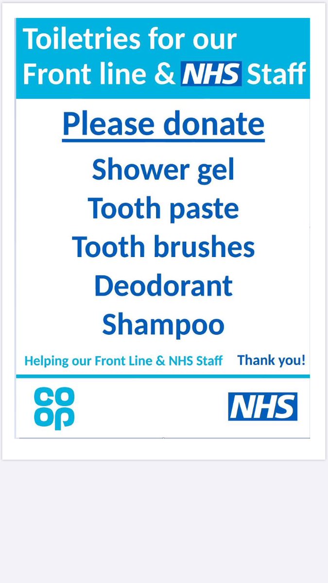 We’ve set up a donation box in Co-op Crwys Road for NHS workers who are running really low on these supplies. #ItsWhatWeDo #Community