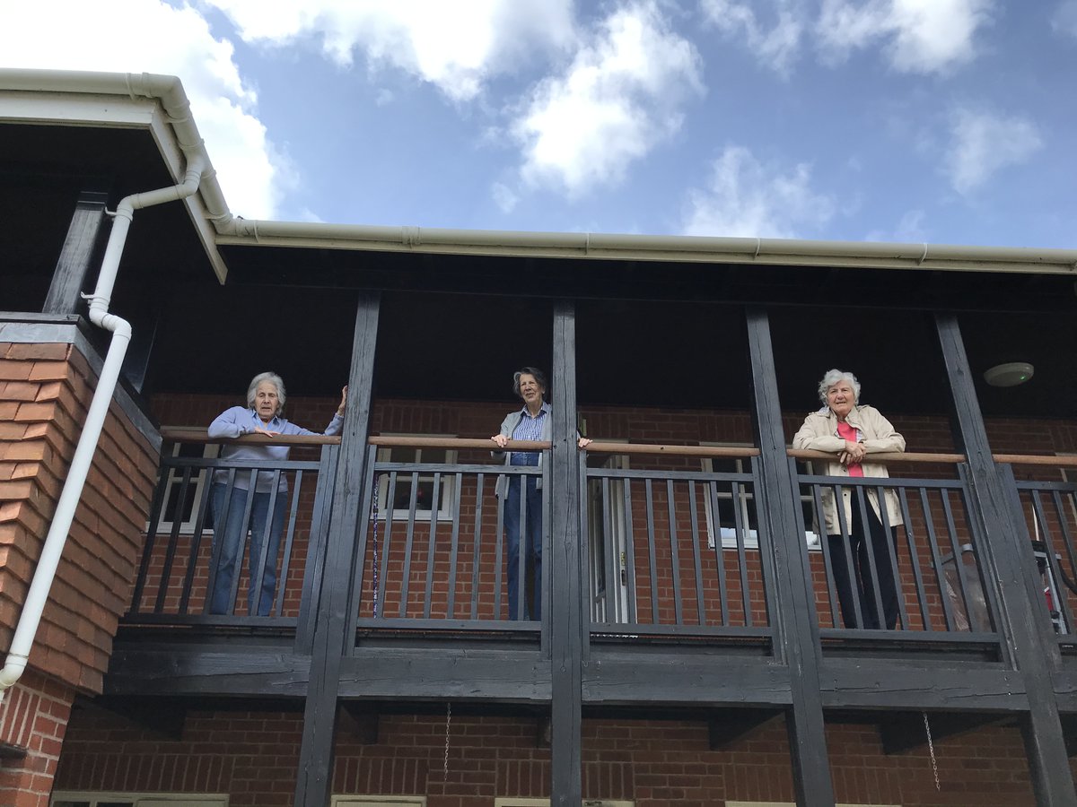 Happy 90th Birthday to a special lady, whilst we have to social distance, we still enjoyed singing to you spaced out in the courtyard, and enjoyed your cake with you, along with your fellow Residents✨#90thbirthday #nursinghome #StayHome #StayHomeSaveLives