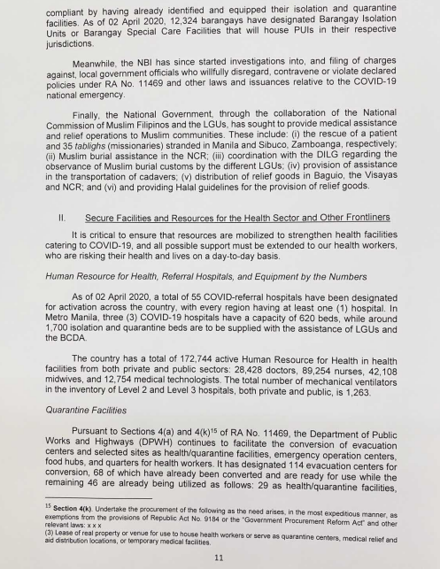 READ: Malacañang releases President Rodrigo Duterte's second weekly report to Congress on his special powers.  http://www.cnn.ph  (3/6)