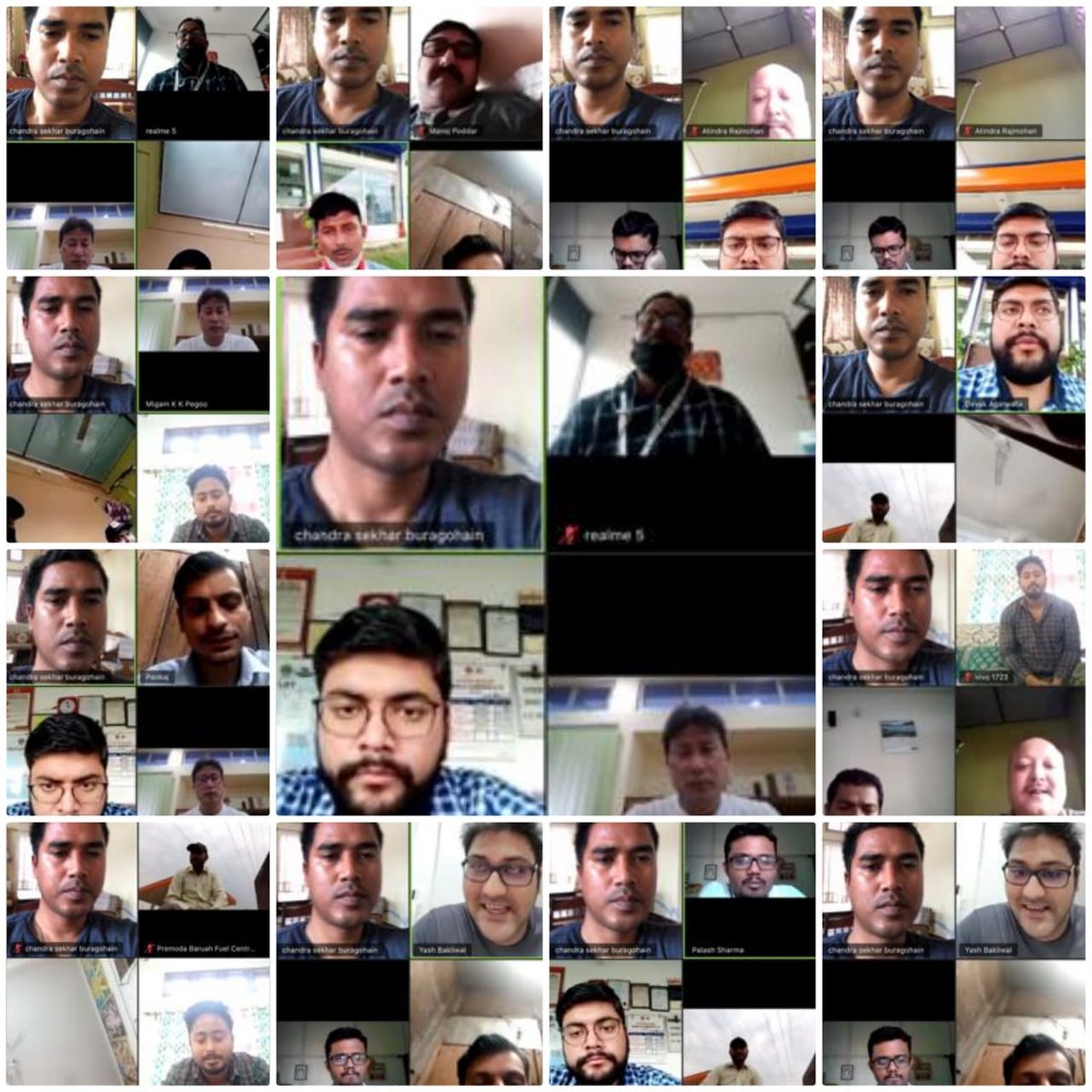 A VC was conducted today with Dealers of Dibrugarh Sales Area to discuss the safety measures to be taken during essential services, including facilities ex-gratia, Insurance Coverage and use of Mobile App Arogya Setu

#StayHomeStaySafe 
<a href="/IOCL_Assam/">IndianOil AOD</a> <a href="/IndianOilcl/">Indian Oil Corp Ltd</a>  <a href="/migampegoo/">MIGAM K K PEGOO</a>
