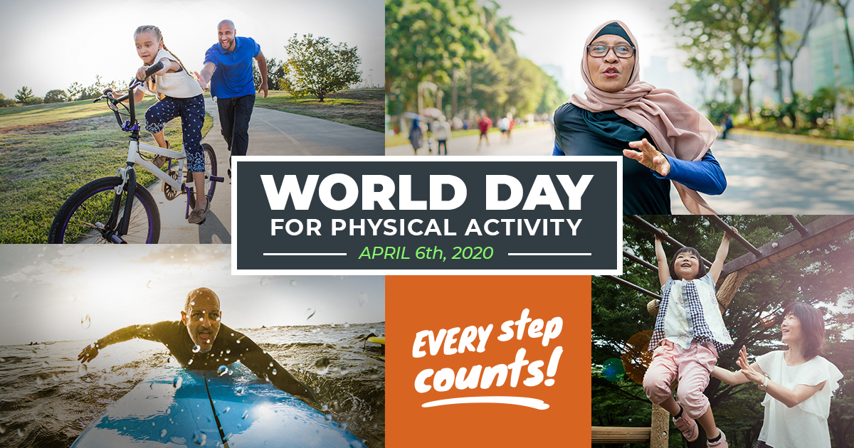 It’s #WorldDayforPhysicalActivity! Let’s move the world together to inspire at least 30 minutes of physical activity every day. Join ACE in this global movement and share how you will #GetMovingAtHome throughout April 2020 💪🏡🌎 #dmaf2020