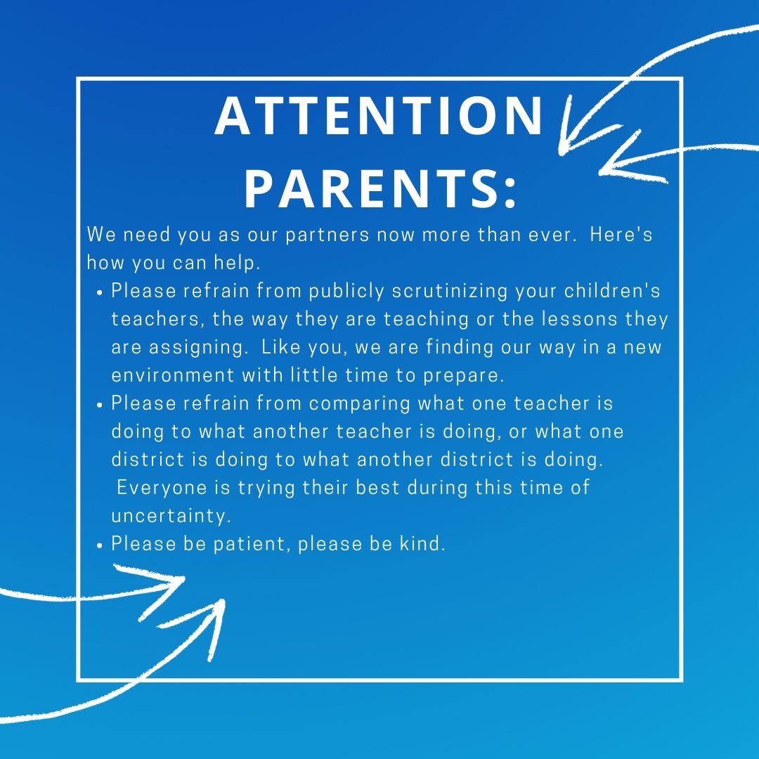 Parents, we need your help.