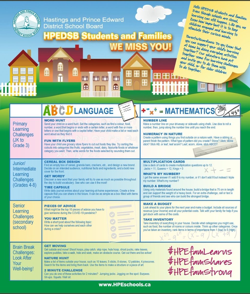 One of our students completed the "Fun with Flyers" activity this weekend! Way to go <a href="/BaysidePublic/">Bayside PS</a> keep up the hard work!

#HPEFamlearns #HPEfamshares #HPEfamstrong <a href="/HPEschools/">Hast. and Pr. Ed.DSB</a> <a href="/stoliker_s/">S.Stoliker</a>