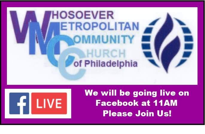 WMCCP's tweet image. During this time if social distancing due to COVID-19 our church services will broadcast live on Facebook at 11am. #coronavirus #COVID19 #ChurchOnline #mcc #LGBTQ #LGBTQuarantine #church #wmcc