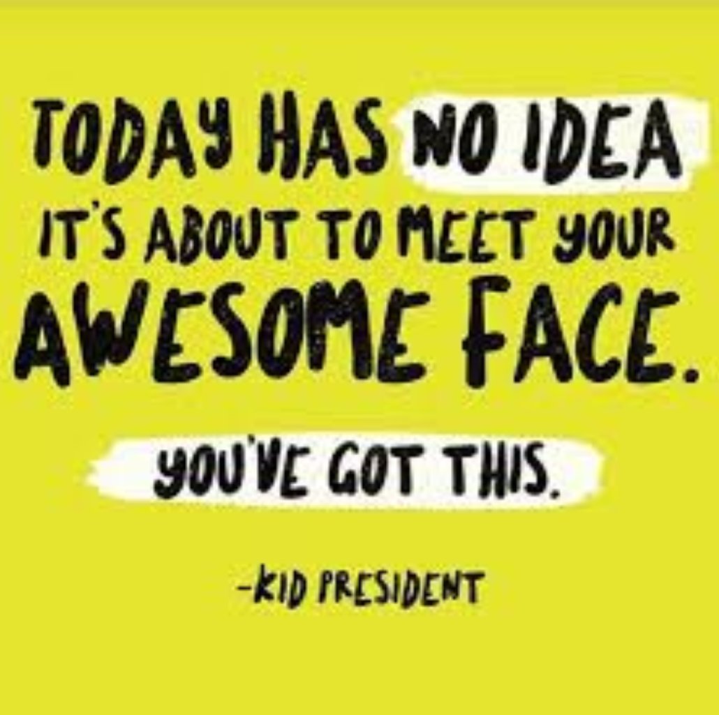 Fig_119's tweet photo. Monday motivation from my favorite #kidpresident I miss all your awesome faces! You will do amazing things today. #figsfabulous4th https://t.co/Bs8gUiSwvo
