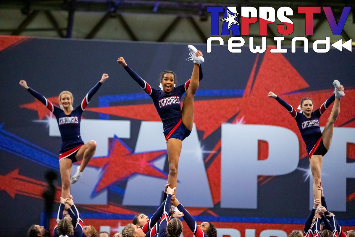 TAPPScheer's tweet photo. The 2019 #TAPPScheer Championships are on TAPPS TV Rewind Today beginning at 11AM! 

Watch all the team performances from both days of team competition, the mascot competition, and the individual jump and tumble competitions FOR FREE on the TAPPS TV App. https://t.co/tNEmHPE2mu