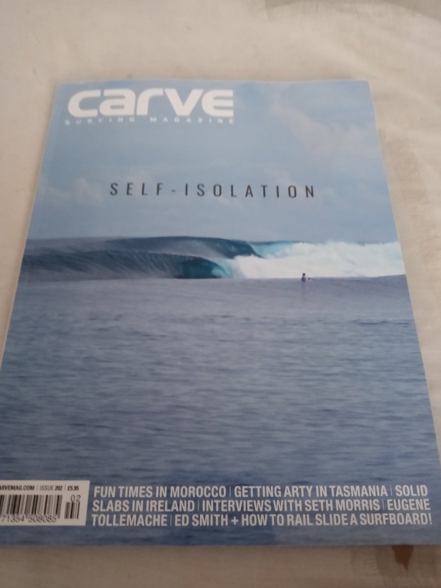 ScottishSurf's tweet image. Got some good Self-Isolation reading material today, cheers @CarveMag