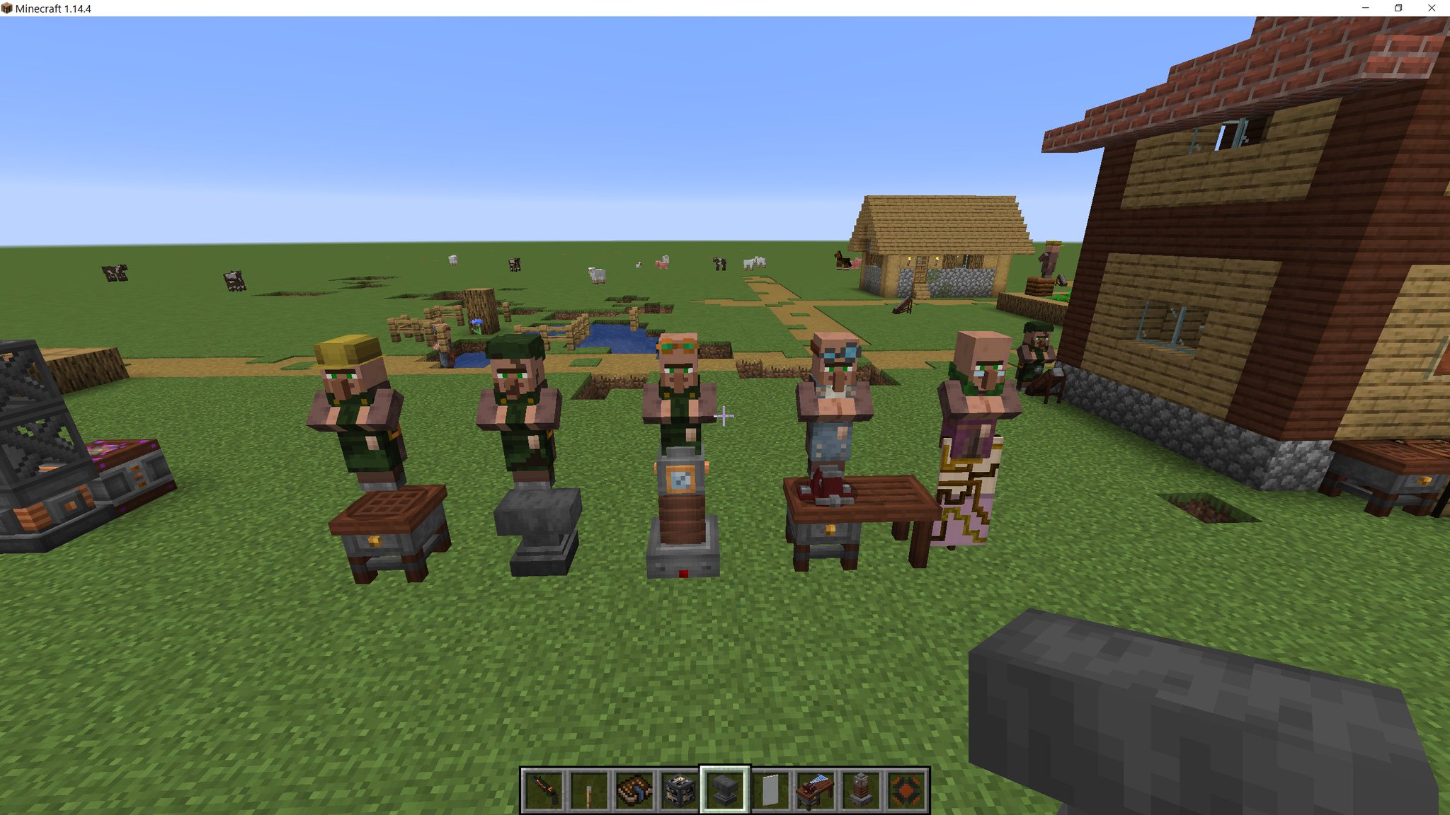 Blusunrize There We Go All 5 Of Ie S Villagers Have Workstations Now D