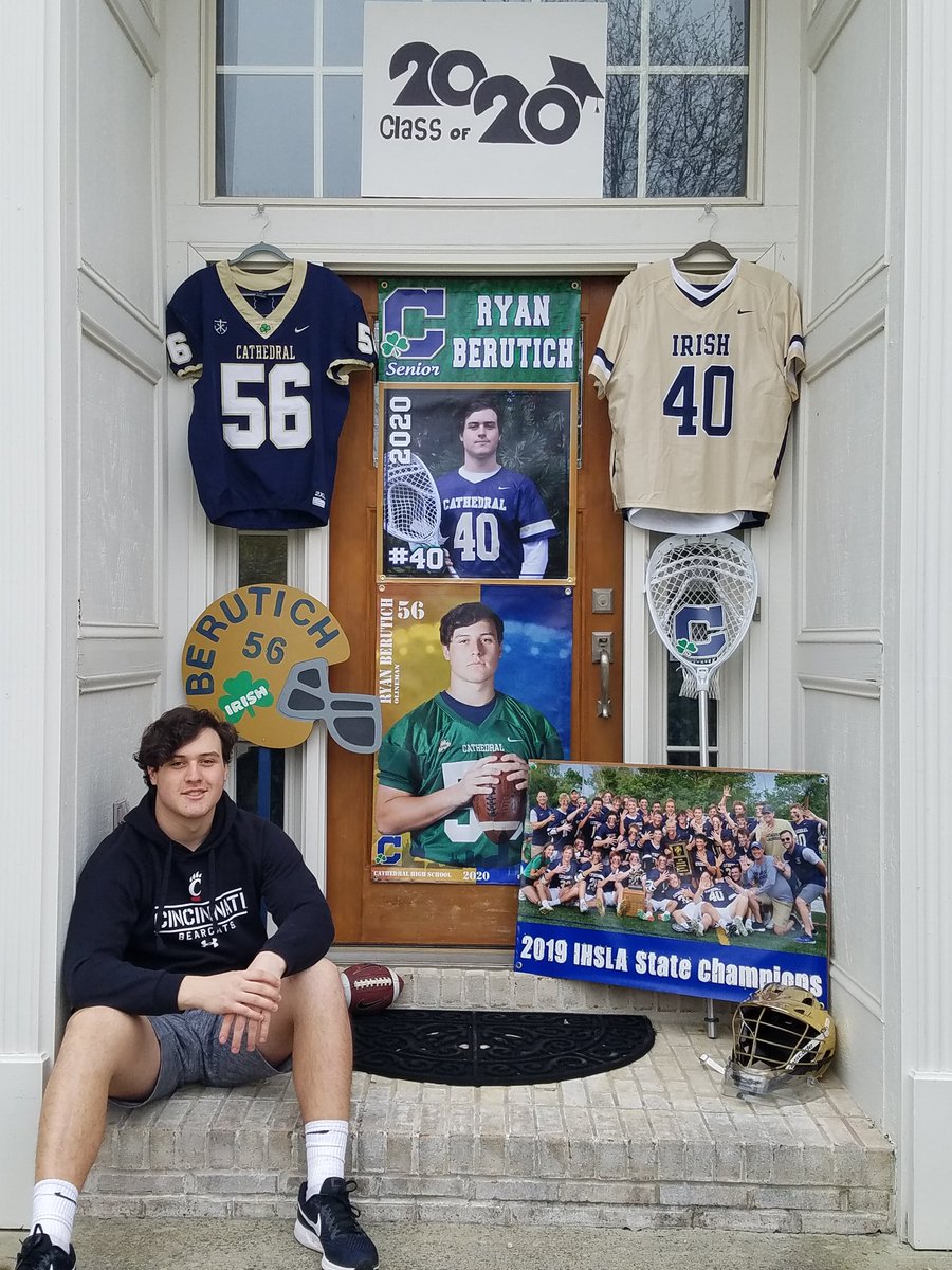 BarbBerutich's tweet photo. Celebrating Ryan and the class of 2020 💚☘️@CHSIrishLax @CHSIRISH2020 @GoCathedral
@gochsathletics @CathedralFBall https://t.co/lVfoxSopkO