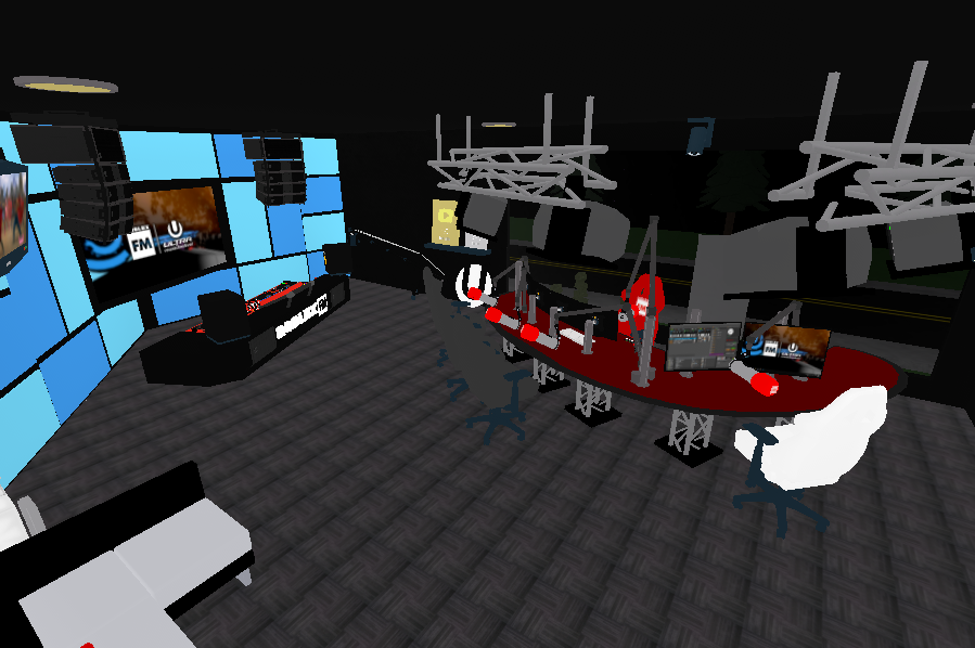 RBXFM_Official's tweet photo. ✨ NEW UPDATE!
As you might know already, We will be live broadcasting from Ultra Music Festival 2020 by @DanielsokolRBLX. And to celebrate #UltraWeek, our radio studios has been transformed into our special UMF theme! Go check it out!
#RobloxDev #RobloxFM #RobloxRadio #Roblox https://t.co/iYggGUdfbU