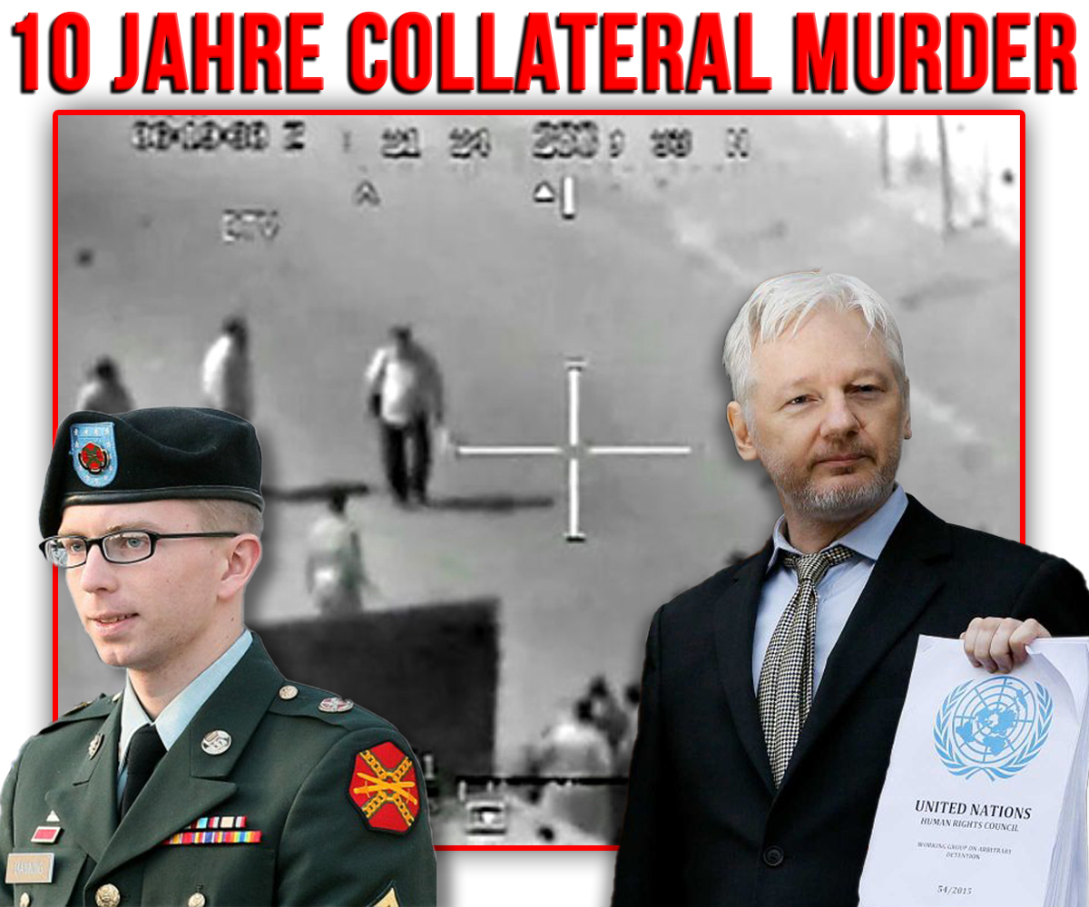 KilezMore's tweet photo. 10 Jahre Collateral Murder Video!
https://t.co/te0rJBXCyL
(Jetzt komplett mit deutscher Übersetzung ansehen)
Für diese #Kriegsverbrechen wurde niemand verurteilt - außer #Manning & #Assange, weil sie den Menschen die #Wahrheit gezeigt haben!
#FreeAssange #Unity4J #Unity4G https://t.co/B819e3cGUI