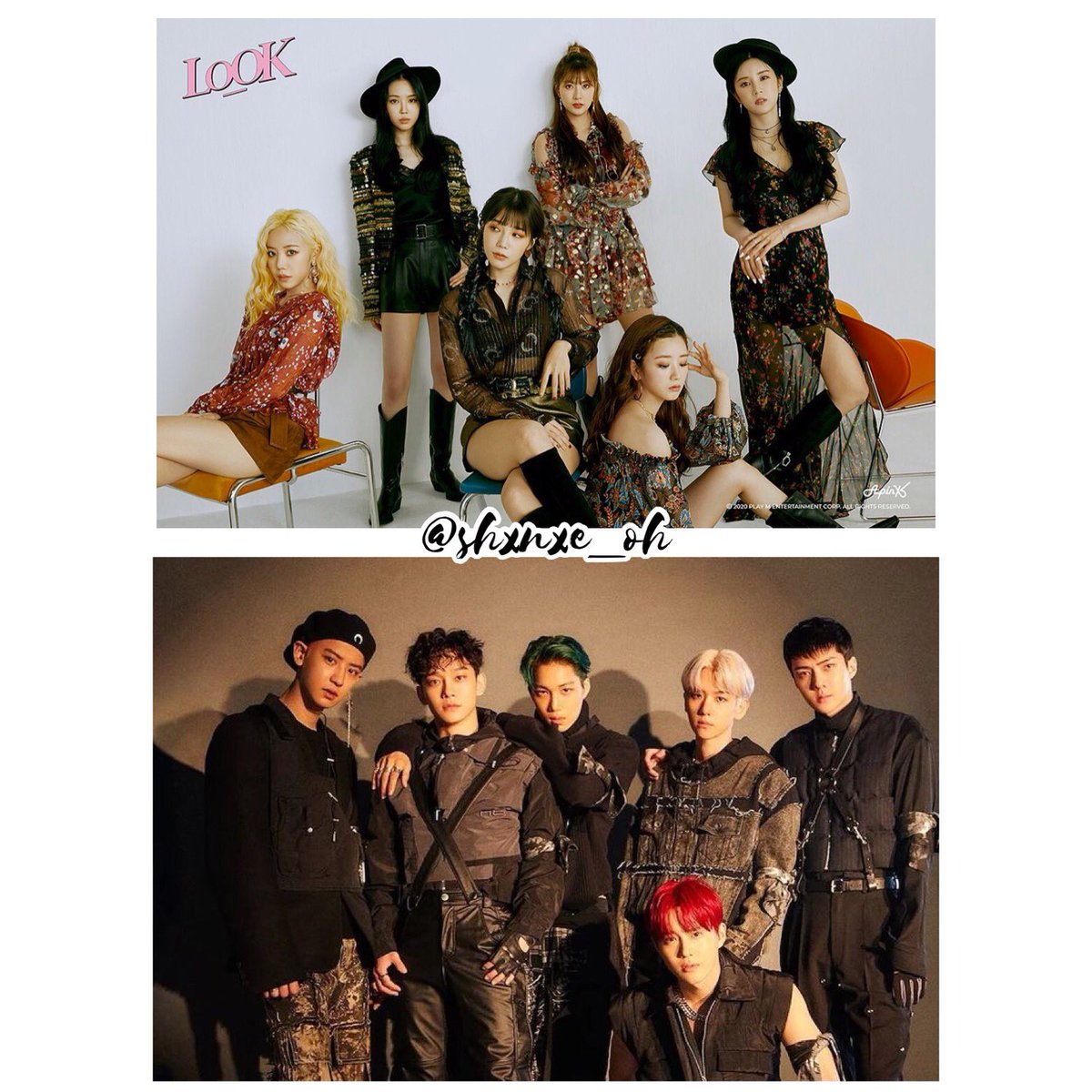 OhShanae's tweet photo. EXOPINK [LOOK X OBSESSION]

#exo #look #girlcrush #comeback #suho #xiumin #lay #chen #baekhyun #chanyeol #kyungsoo #kai #sehun #apink #look #chorong #eunji #bomi #naeun #namjoo #hayoung #surong #seyoung #kyungjoo #chanji #baekmi #kaieun #ohcouple #obsession  #exopink https://t.co/cVHuyDPycm