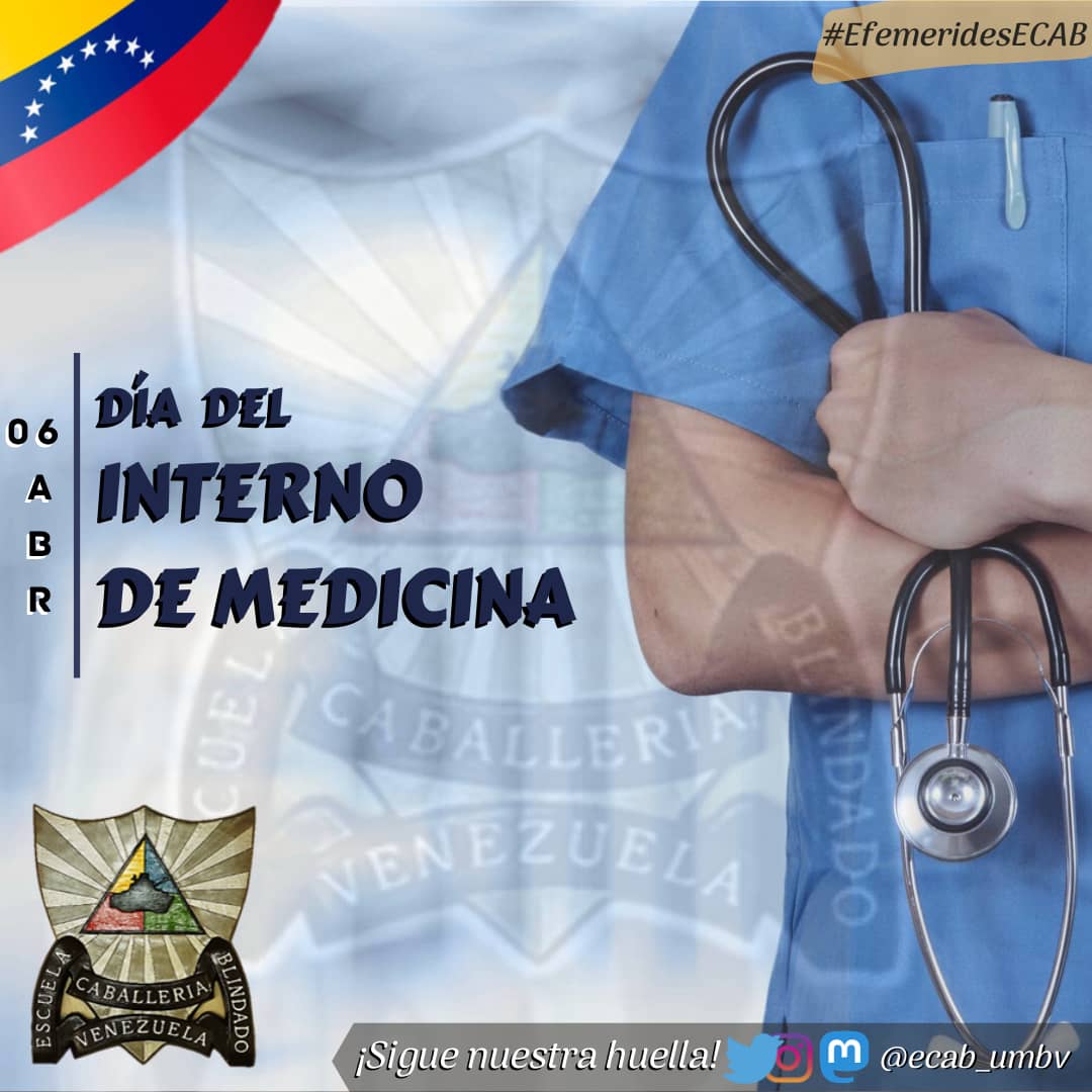 ecab_umbv's tweet image. #EfemeridesECAB Desde la @ecab_umbv felicitamos y agradecemos la labor que día a día realizan nuestros jóvenes médicos internos, especialmente en estos tiempos en los que son pieza fundamental en la lucha contra el #COVID19 @FelixOsorioG @Umbv_Fanb #QuedateEnCasa #06Abr