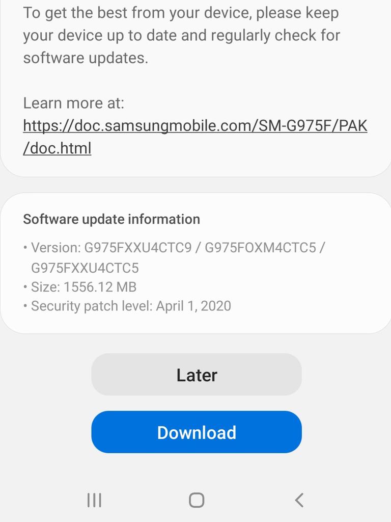 TechnicalEjaz's tweet photo. Samsung Galaxy S10 Plus (SM-G975F) One UI 2.1 Official Software Update https://t.co/0h2Bj8vtg2