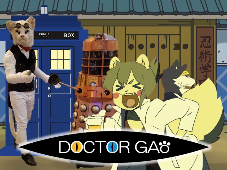 MESUKEMONIA's tweet image. The odd-eye mysterious white-catman GAO who is riding time machine MeawDIS🐱
Beer lover TANUKI girl, TITANIA🦝🍻
What is waiting them over the door, Dead or alive?
The fate of furry being rest by GAO🐾
#コロナばっかりで気が滅入るからドクターGAOと旅に出ようぜ #DoctorWho #CoronaCon