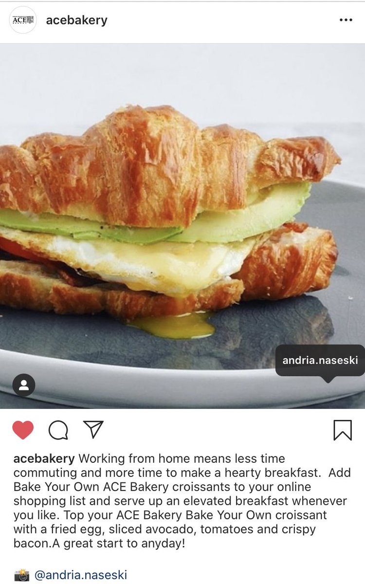 andi_1117's tweet photo. Thanks for the shoutout @ACE_Bakery ❤️ Happy Monday everyone! #StayHome #breakfast #breakfastideas #acebakery https://t.co/unYspQSrE1