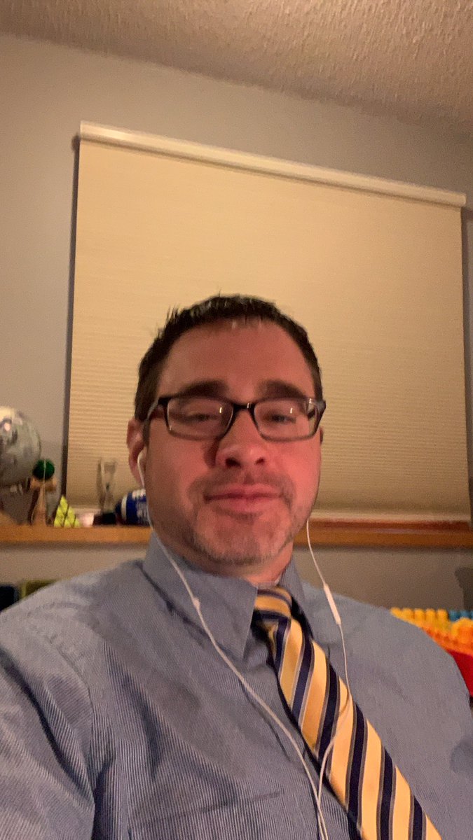 E-learning starts today! This must be how the news anchors dress. Definitely wearing shorts. Good luck to all my teacher friends starting today!