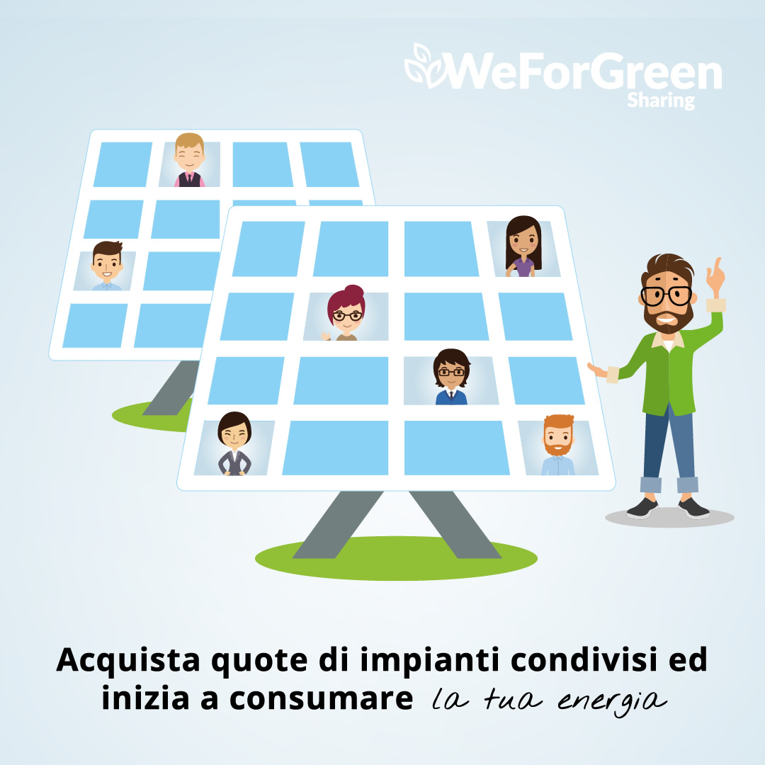 Hai sempre voluto produrre la tua energia di casa ma non puoi installare un impianto fotovoltaico? Acquista quote di impianti condivisi.
➡️ Clicca qui per scoprire come produrre, anche tu, la tua energia: weforgreen.it/autoproduci-en…
Ti aspettiamo in WeForGreen.