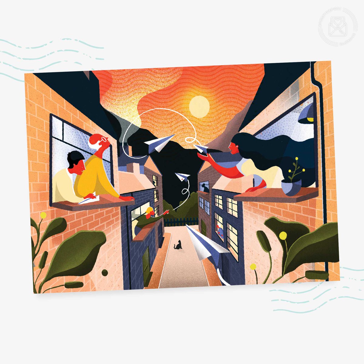 sophiestand's tweet photo. Super pleased to be part of this amazing campaign by @bookblock. They’ve just launched #positivepost - a range of free positive postcards that you can send to loved ones to raise money for the NHS Charities Together COVID-19. See my design at https://t.co/PwRjyH7C40 https://t.co/I4UUdaYPFr