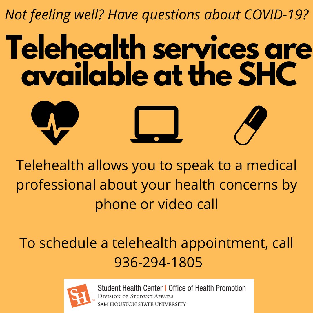SHSU Student Health Center tweet media