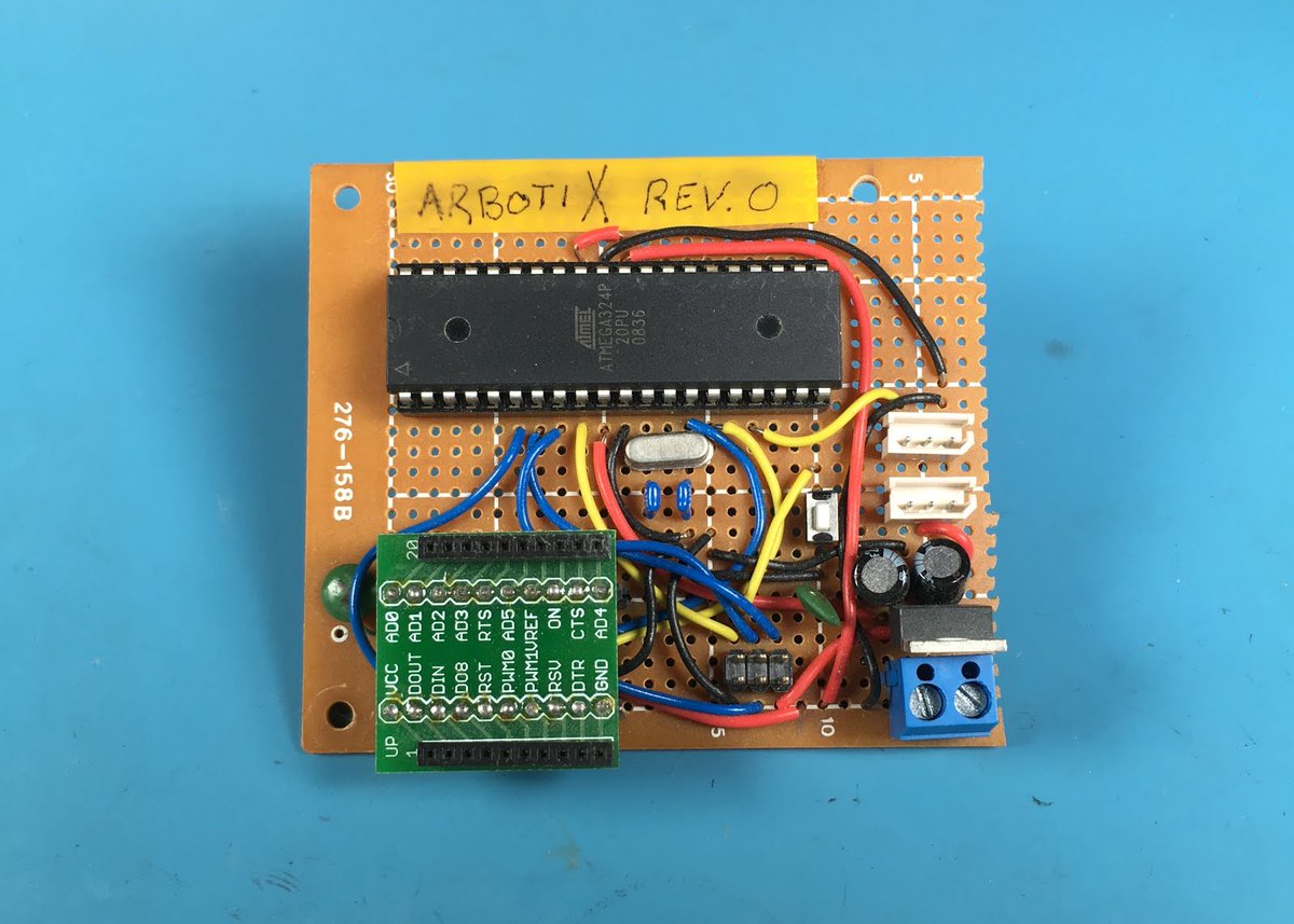 TheRealFergs's tweet photo. Day 2 of my #NationalRoboticsWeek blogathon. In the process of moving I found all sorts of old PCBs and robot heads. Today we take a look at the evolution of the #arbotix https://t.co/wMIWaFJQFP https://t.co/kY7iSFw8OE