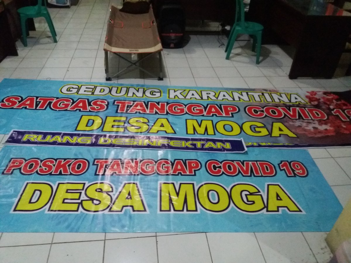 Bumdesmoga's tweet photo. Menyiapkan tempatnya sambil berharap tidak ada yang menempatinya
#tempatkarantina
#DiRumahAjaYa #Covid19Out
@xmalgmpm @anakdesaid @ganjarpranowo @provjateng @halimiskandarnu https://t.co/3y6YA9iKhe