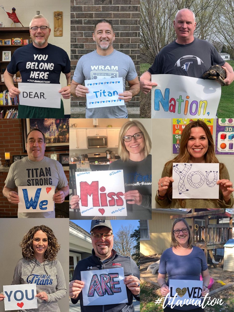 DistOffice238's tweet photo. Happy Monday #TitanNation We miss you. You are loved. https://t.co/QnKV4h6XsS