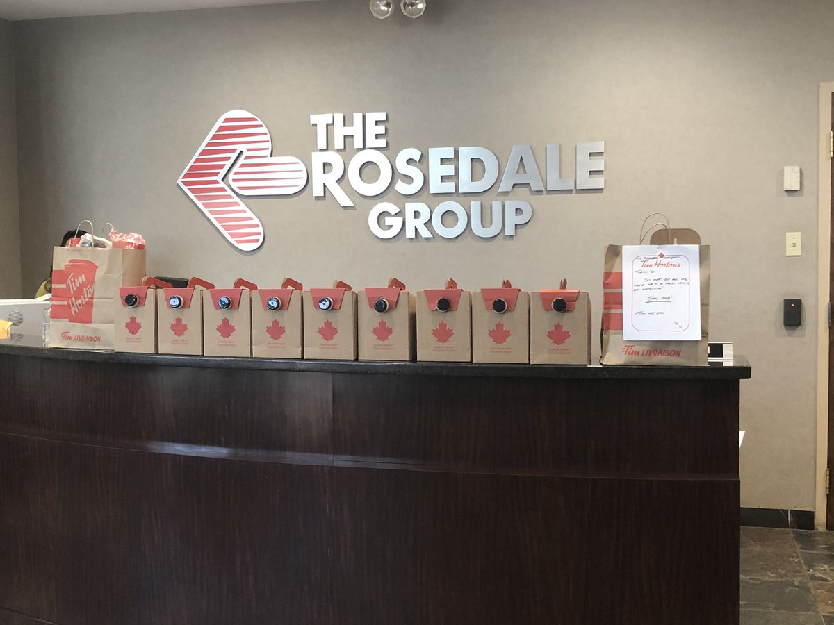 Thanks <a href="/TimHortons/">Tim Hortons</a> for dropping off free coffee today
