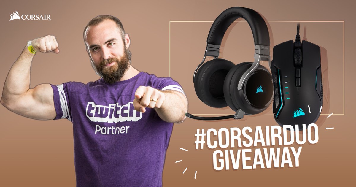 BajheeraWoW's tweet image. Time with friends is one of the best things about Gaming, so we're running a giveaway w/@CORSAIR to celebrate you &amp;amp; your #CORSAIRDUO

❤️Fav &amp;amp; RT this post
💙Follow me &amp;amp; @CORSAIR
💚Tag a friend in the comments &amp;amp; use #CORSAIRDUO for a chance to win a Corsair or Elgato product🔥
#AD
