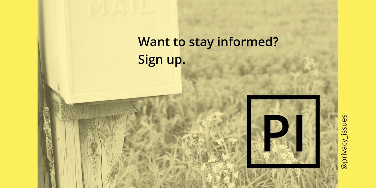 privacy_issues's tweet image. Have you already read our #PrivacyIssue on #GDPR Horror Stories?

Check it out here: mailchi.mp/c94718ce809c/p…

If you liked it, feel free to browse through our archive, sign up for our regular Newsletters and don't forget to share with your friends!