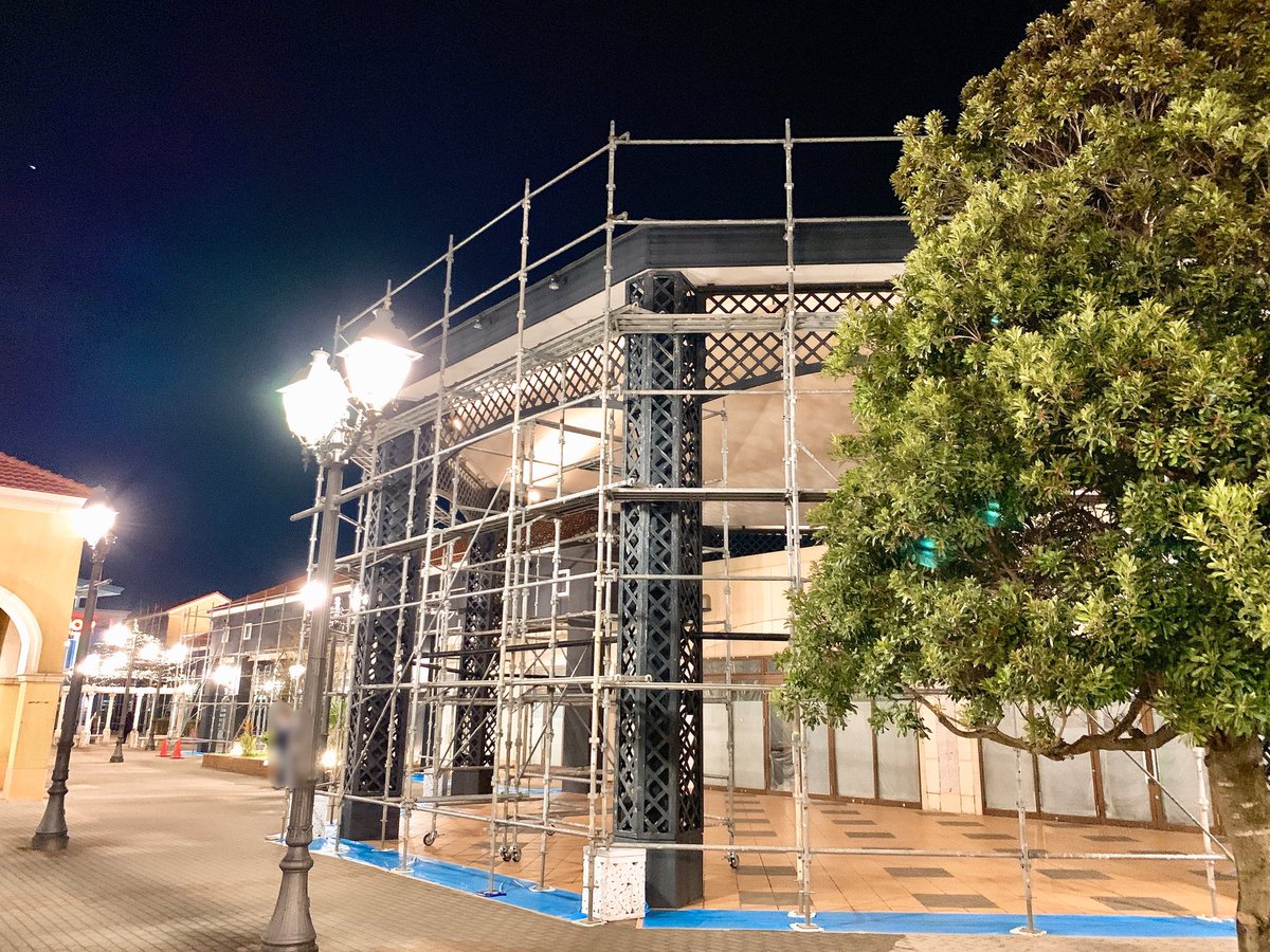 印西とぴっく Bighopの黒潮市場の跡地になにやら足場が 何か動きがあるのかなあ 印西 千葉ニュータウン ビッグホップ