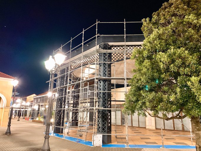 Bighop印西の駅前側 黒潮市場跡地になにやら足場が と思ってたら綺麗になっただけ 印西とぴっく