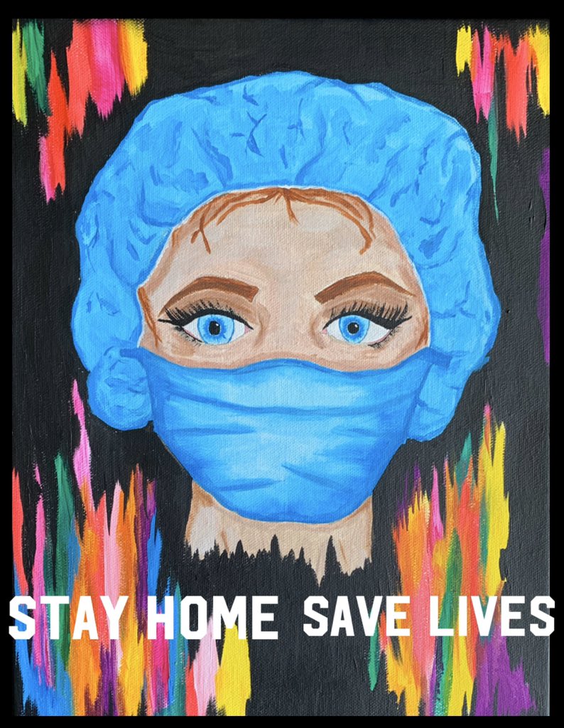 Shellybot4's tweet photo. #Todayimdoingfinebecause it’s my birthday and I’ve stayed in and painted  #StayAtHome #NHSheroes #StayHomeSaveLives https://t.co/hRyvbkASSo