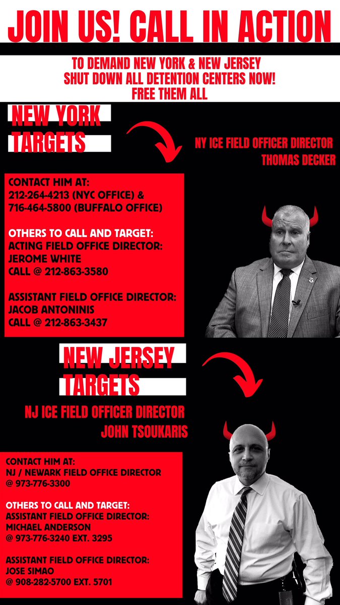 freedomtothrive's tweet photo. ‼️ people are dying ‼️ 
Join us in calling @ICEgov officials in NY and NJ to demand they #FreeThemAll petition at https://t.co/qVQ0PoYwwm which will send emails to ice officials &amp; call ‼️ https://t.co/xiwJhZbt5J