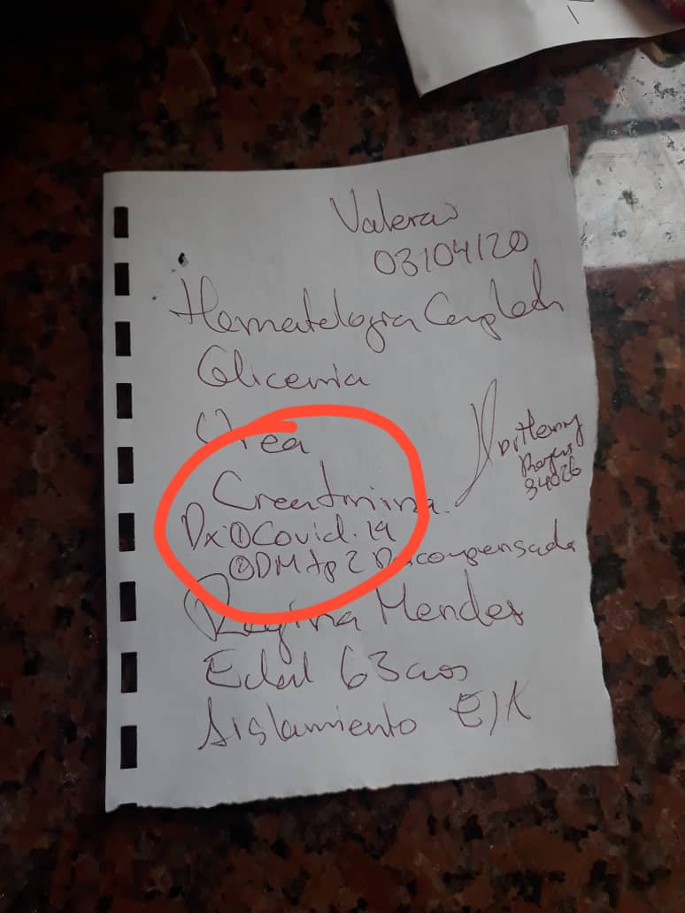 espaciopublico's tweet image. #DenunciaEP | La Primera Dama del estado #Trujillo y Presidenta de la Fundación Trujillana para la Salud, Jacqueline Peñaloza, ordenó la detención de la bioanalista Andrea Sayago por publicar una orden de exámenes a una paciente con #Covid19 en un grupo de WhatsApp el #4abr