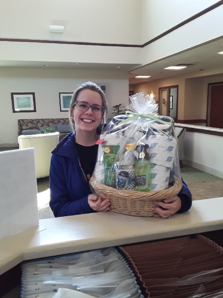 DunesHospice's tweet photo. Congrats to the Dunes Hospice raffle basket winner! @TLC_Addison 💚 https://t.co/cFtCkv606f