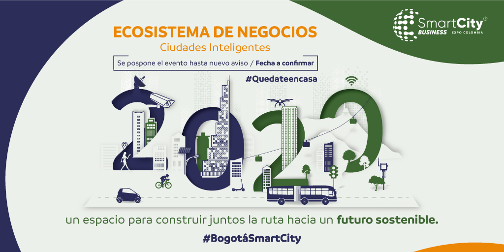 El evento <a href="/SCBCOL/">Smart City Business Colombia</a> que estaba programado para realizarse los días 3, 4 y 5 de Agosto de 2020, se posponga dentro del marco de la necesidad de salvaguardar la salud, integridad y seguridad de todos los intervinientes al evento, para ver más facebook.com/smartcitybusin…