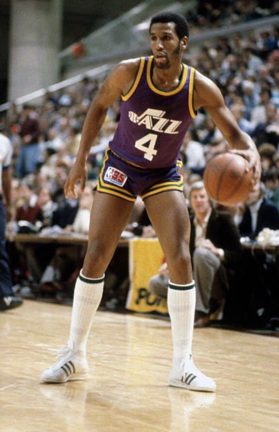 In the good old days before Frank Layden compared him with Judas by fining him 30 pieces of silver ($3.00 to be paid all in dimes) the real AD was one of the original Jazz greats.The top 4 in Jazz history, Adrian Dantley.Honorable Mention: Kelly Tripucka's hair